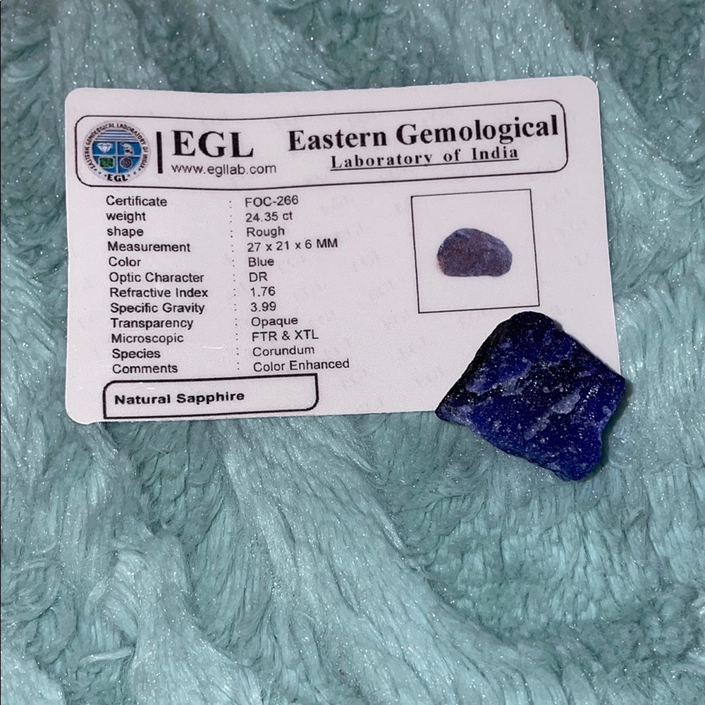 Natural Blue Sapphire Gemstone